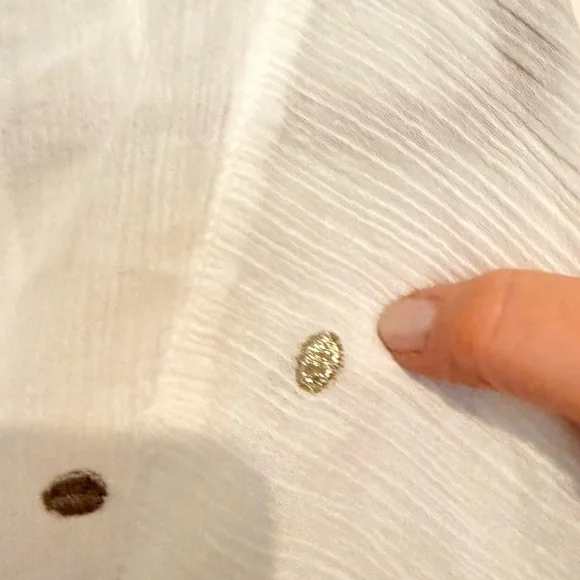 White Tunic with Silver Accents - Picture 4 of 6